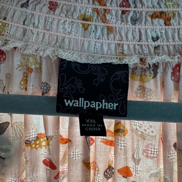 Wallpapher Pink Mushroom Print Top XXL - Picture 3 of 5